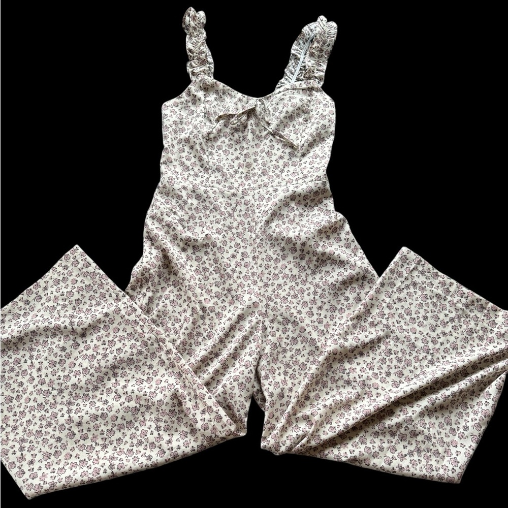 AEMI + CO Brandi’s jumpsuit, floral, wide leg